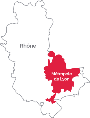 Carte Métropole de Lyon